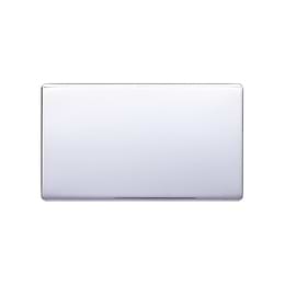 Polished Chrome 2 Gang Blanking Plate