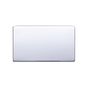 Lieber Polished Chrome Double Blank Plates - Black Insert Screwless