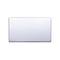 Lieber Polished Chrome Double Blank Plates - White Insert Screwless