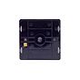 Lieber Brushed Copper Single Blank Plates - Black Insert Screwless