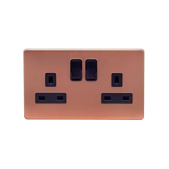 2 gang copper socket