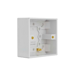 1 Gang 35mm Plastic Surface Pattress (Back) Box