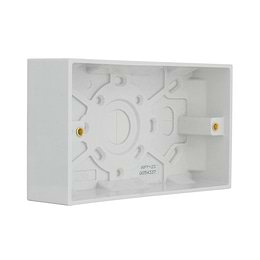 2 Gang 35mm Plastic Surface Pattress (Back) Box