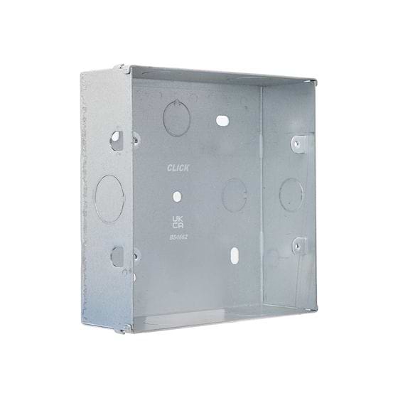 6-8 Gang 47MM Galvanised Steel Flush Knock Out (Back) Box