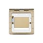 Soho Lighting Brushed Brass White Insert 2 x25mm EM-Euro Module Floor Plate