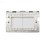 Soho Lighting White Metal 2 Gang 4 x25mm EM-Euro Module Floor Plate