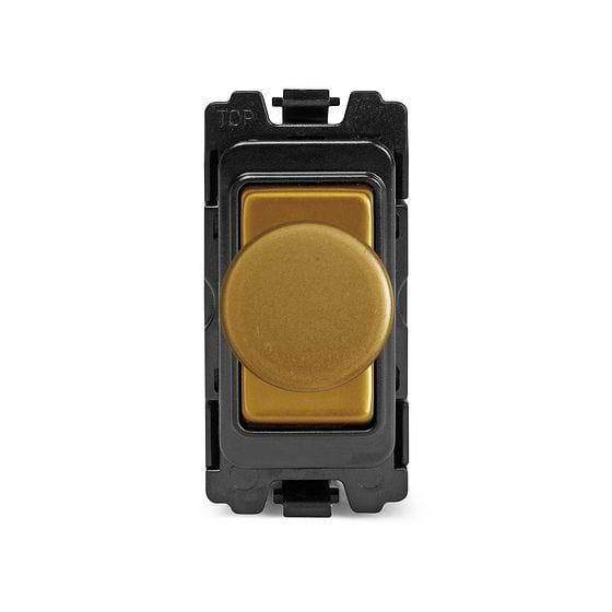 Soho Lighting Old Brass 300W/150W LED 2 Way Intel RM-Grid Trailing Edge Dimmer Mod