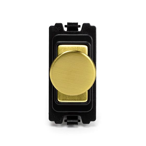 Soho Lighting Brushed Brass 6A Dummy RM-Grid Dimmer Switch Mod