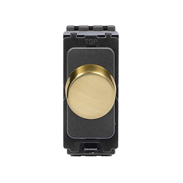 Soho Lighting Brushed Brass CM Grid 1000W Intermediate Dummy Dimmer Module