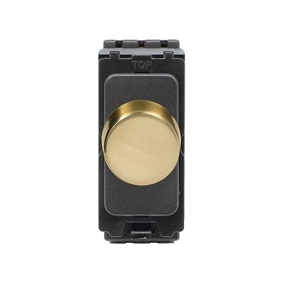 Soho Lighting Brushed Brass CM Grid 1000W Intermediate Dummy Dimmer Module