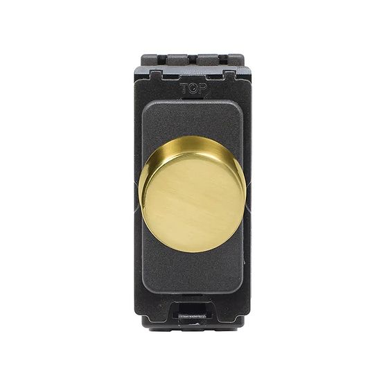 Soho Lighting Brushed Brass CM Grid 250W LED Multi-Way Dimmer Module