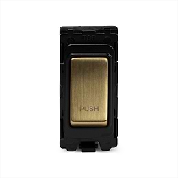 Brushed Brass 2 Way Retractive Grid Module

