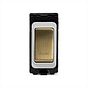 Soho Lighting Brushed Brass 2 Way Retractive 'Push' RM-Grid Switch Module