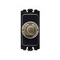 Soho Lighting Antique Brass 6A 2 Way Retractive Push Button CM Grid Module Switch