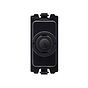 Soho Lighting Matt Black 6A 2 Way Retractive Push Button CM Grid Module Switch