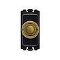 Soho Lighting Old Brass 6A 2 Way Retractive Push Button CM Grid Module Switch
