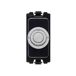 Soho Lighting Polished Chrome 6A 2 Way Retractive Push Button CM Grid Module Switch