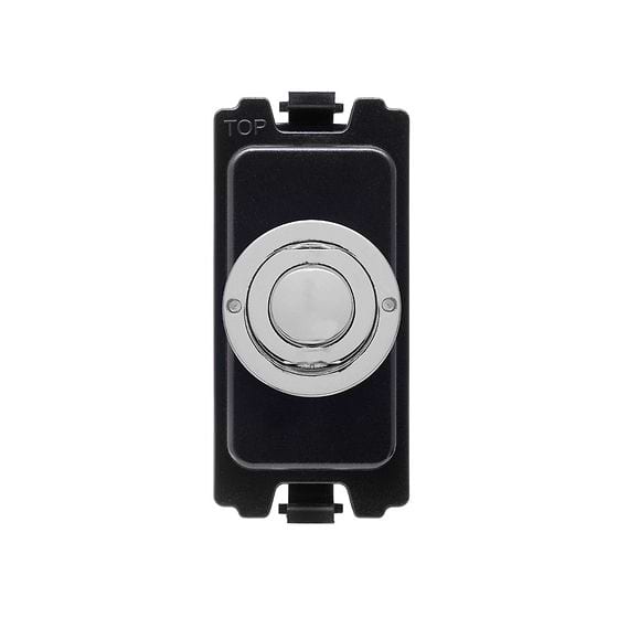 Soho Lighting Polished Chrome 6A 2 Way Retractive Push Button CM Grid Module Switch