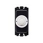 Soho Lighting White Metal 6A 2 Way Retractive Push Button CM Grid Module Switch