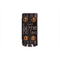 Lieber Silk White 20A Double Pole RM-Grid Switch Module with Neon