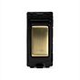 Soho Lighting Brushed Brass 20A Double Pole 'Fan' RM-Grid Switch Module