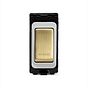 Soho Lighting Brushed Brass 20A Double Pole 'Fridge' RM-Grid Switch Module