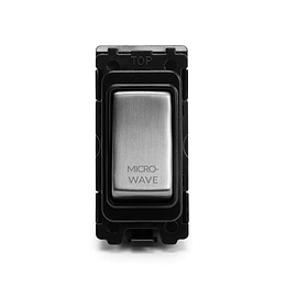 Soho Lighting Brushed Chrome 20A Double Pole Marked As Microwave Grid Switch Module