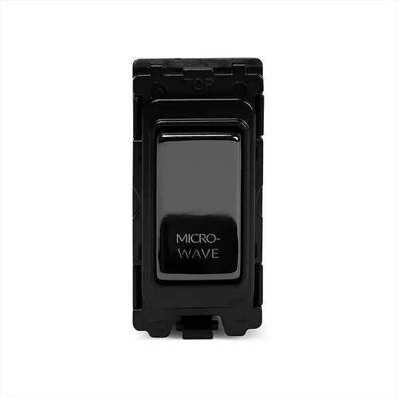 Soho Lighting Black Nickel 20A Double Pole 'Microwave' RM-Grid Switch Module