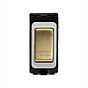 Soho Lighting Brushed Brass 20A Double Pole 'Washer Dryer' RM-Grid Switch Module