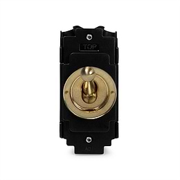 Soho Lighting Brushed Brass 20AX 2 Way LT3-Toggle Switch Module