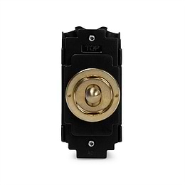 Soho Lighting Brushed Brass 20A 2 Way & Off Retractive LT3-Toggle Switch Module
