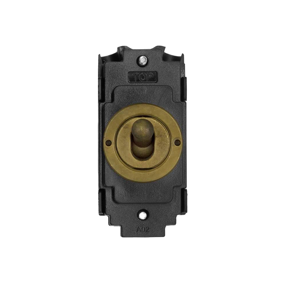 Old Brass 20A 2 Way Retractive Toggle Switch Module | Soho - Elesi