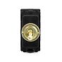 Soho Lighting Brushed Brass 20AX 2 Way CM-Grid Toggle Switch Module