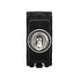 Brushed Chrome 2 Way Toggle Grid Switch Module
