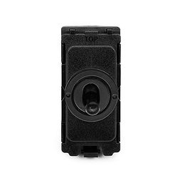 Matt Black 2 Way Toggle Grid Switch Module
