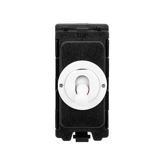 Soho Lighting White Metal 20AX 2 Way CM-Grid Toggle Switch Module