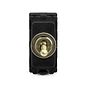 Antique Brass 2 Way Toggle Grid Switch Module
