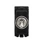 Brushed Chrome Retractive Toggle Grid Switch Module
