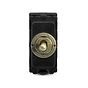 Antique Brass Retractive Toggle Grid Switch Module
