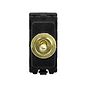 Brushed Brass Retractive Toggle Grid Switch Module
