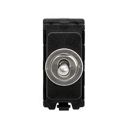 Brushed Chrome Retractive Toggle Grid Switch Module
