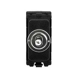 Polished Chrome Retractive Toggle Grid Switch Module
