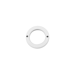 White Metal Toggle Switch Ring