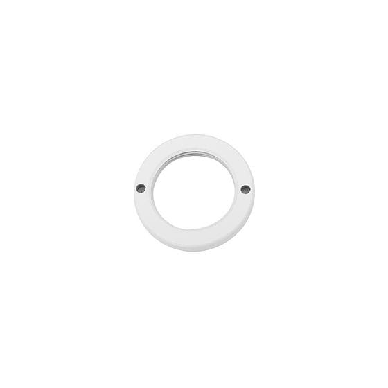 White Metal Toggle Switch Ring