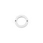 White Metal Toggle Switch Ring