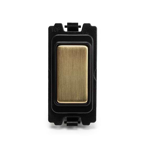 Soho Lighting Brushed Brass Blank RM-Grid Switch Module