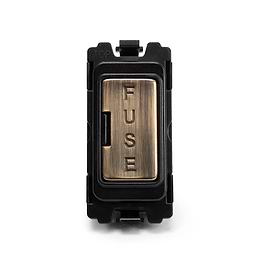 Soho-Lighting-Antique-Brass-Fuse-Unit-Grid-Module