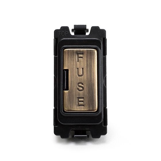 Soho Lighting Antique Brass Fused Connection Unit RM-Grid Switch Module