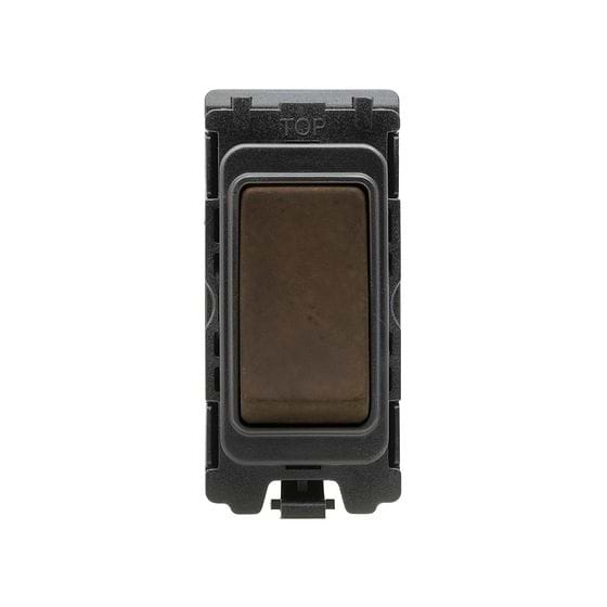 Vintage Brass Fan Isolator Grid Switch Module
