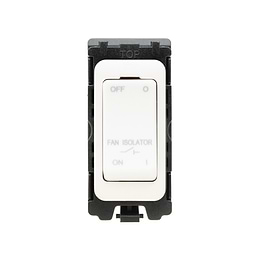 White Metal Fan Isolator Grid Switch Module
